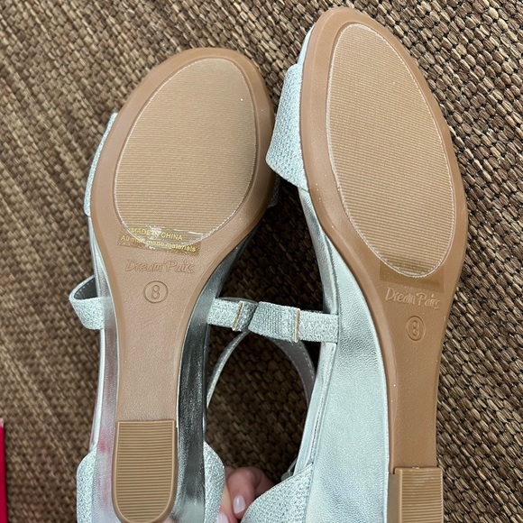 Dream Pairs silver wedge NEW - Picture 4 of 5